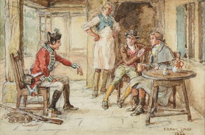 Lot 182 - Frank Dadd RI (1851-1929)  ''A Health to the Squire'' Signed and dated 1925, watercolour heightened