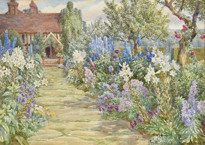 Lot 188 - Beatrice Emma Parsons RA (1870-1955) ''Abbotswood, Buxted, Sussex'' Signed, watercolour, 25cm...
