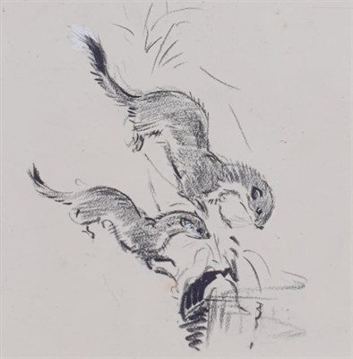Lot 206 - Eileen Soper RMS, SWLA (1905-1990)  ''Summer Watching''  Pencil, charcoal and bodycolour, 10cm...