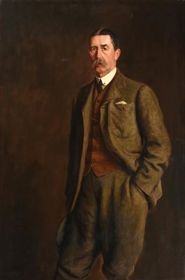 Lot 246 - John Frederick Harrison Dutton (fl. 1893-1916) Portrait of Lt Col. John Kennedy JPCC, President...