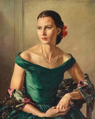 Lot 250 - Joyce Butler Nee Platt (mid 20th century)  Portrait of Miss Florence Rawson, ***, daughter of J...
