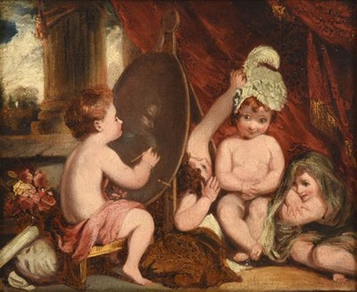 Lot 281 - After Sir Joshua Reynolds PRA FRS FRSA (1723-1792) The Infant Academy, a sketch after the...