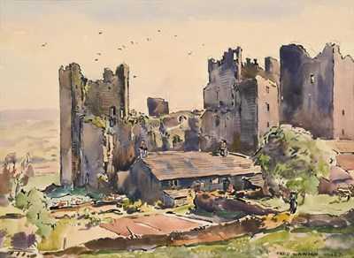 Lot 289 - Frederick (Fred) Lawson (1888-1968) ''Bolton Castle'' Signed and dated 1957, with artists inscribed