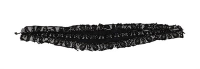 Lot 302 - A Victorian Black Lace Shawl, 180cm long; together with Three Other Textiles (4)
