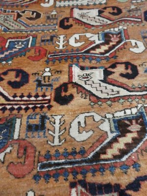Lot 314 - Kuba Rug North East Caucasus, circa 1920 The biscuit field with columns of stylised plants,...