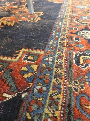 Lot 317 - Afshar Rug South East Iran, circa 1920 The deep indigo field with central stepped medallion...
