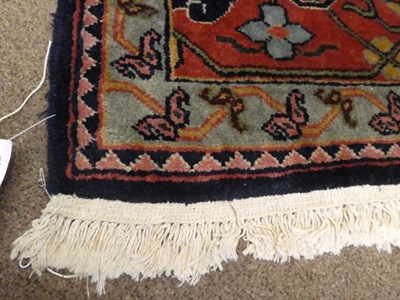 Lot 378 - Oriental Carpet of Heriz Design, 2nd half 20th century The indigo field with an allover design...