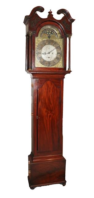 Lot 395 - A Mahogany Eight Day Longcase Clock, signed Coleman & Co, Falkirk, circa 1780, swan neck...