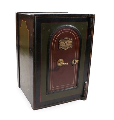 Lot 505 - A Painted Cast Iron Safe, by J Cartwright & Son, West Bromwich, late 19th century, 77cm by 54cm...