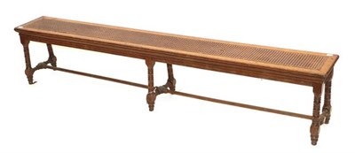 Lot 530 - An Alfred Waterhouse (1830-1905) Oak Window Seat, circa 1880, the plain seat above a moulded...