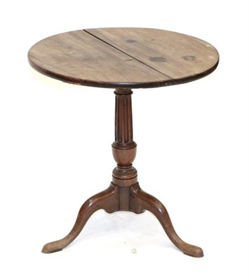 Lot 556 - A George III Padouk Wood Tripod Table, 3rd quarter 18th century, the circular two piece...