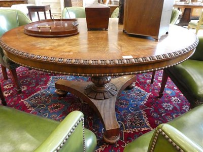 Lot 577 - A George IV Mahogany and Crossbanded Flip-Top Circular Dining Table, 2nd quarter 19th century,...