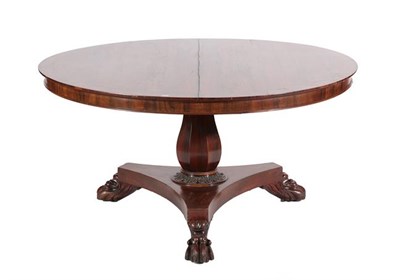 Lot 579 - A William IV Rosewood and Crossbanded Circular Dining Table, 2nd quarter 19th century, the...