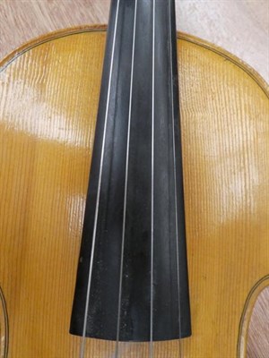 Lot 3027 - Violin 14'' one piece back, ebony fingerboard and tailpiece, with makers label 'K. Adams Bishop...