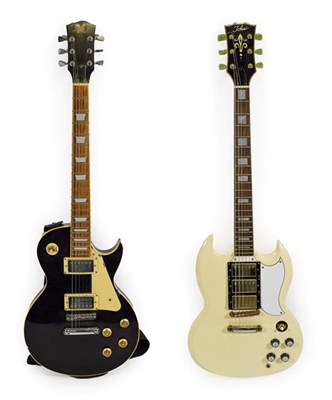 Lot 3031 - Two Electric Guitars (i) Tokai SG Pattern fixed neck, serial no.070396 (Made In China), two...