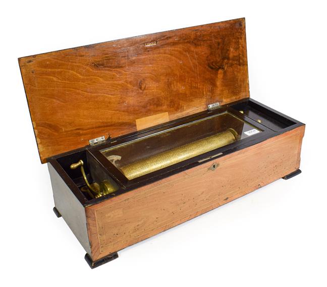 Lot 3047 - A Musical Box Playing Twelve Airs, Almost Certainly By B. A. Bremond, circa 1890, with single...