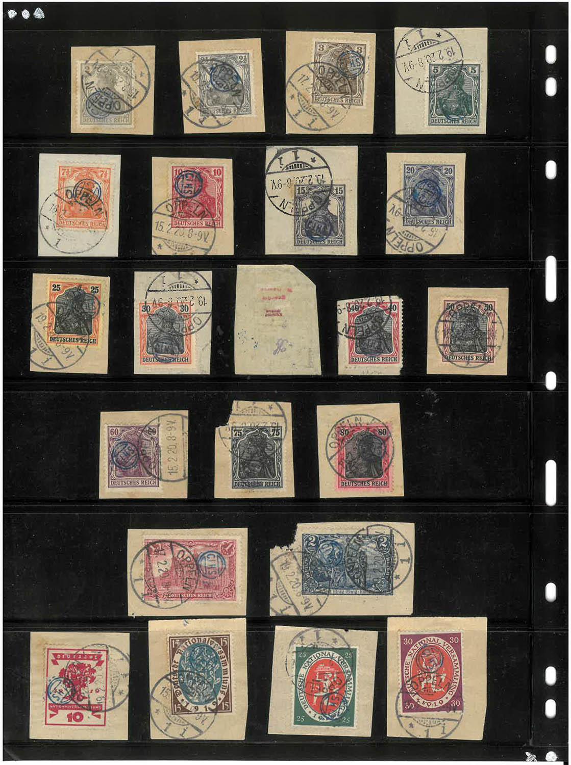 Lot 2093 - Upper Silesia. 1920 Inter-Allied Commission, a spectacular array of the C.I.H.S. handstamps, seldom