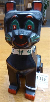 Lot 1016 - An English Pottery ''Louis Wain'' Model of a Futurist Cat, design registered 1914, painted...