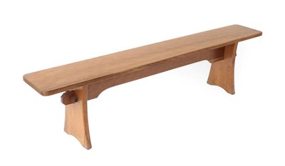 Lot 1148 - Acorn Industries: G.J.Grainger and Son (Brandsby): A Pair of English Oak 6ft Benches, on shaped...