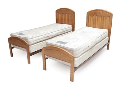 Lot 1165 - Gnomeman: Thomas Whittaker (1912-1991) (Littlebeck): A Pair of 2' 6'' Single Bedsteads, the...
