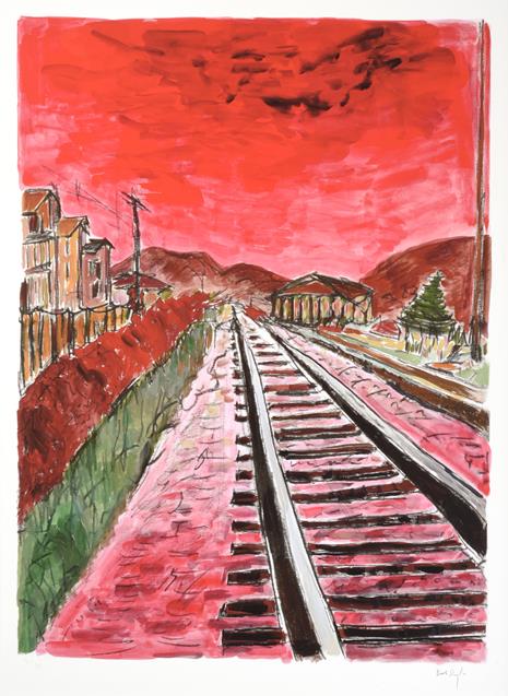Lot 2032 - Bob Dylan (b.1941) American ''The Drawn Blank Series'', (2014) Including ''Train Tracks'',...