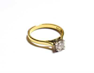Lot 83 - An 18 carat gold diamond solitaire ring, the round brilliant cut diamond in a white four claw...