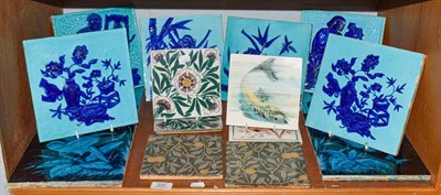 Lot 237 - Sixteen various Minton and other tiles