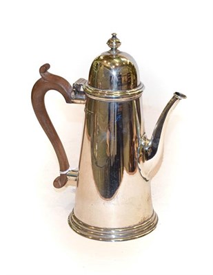 Lot 304 - An Elizabeth II silver coffee pot, by Nayler Brothers, London, 1964, tapering cylindrical and...