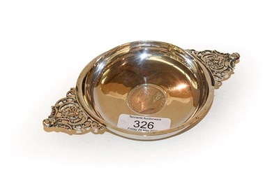 Lot 326 - A Victorian silver dish, by Henry Stratford, Sheffield, 1900, the bowl circular and with two...