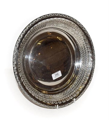 Lot 348 - A Spanish Bowl, Retailed by J. Roca, Second Half 20th Century, circular and with scroll...
