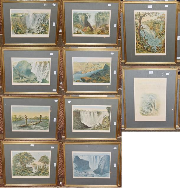 Lot 1039 - After Thomas Baines (1820-1875), A set of eleven colour prints of Victoria Falls & the Zambesi...