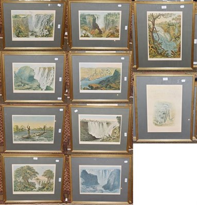 Lot 1039A - After Thomas Baines (1820-1875), A set of eleven colour prints of Victoria Falls & the Zambesi...