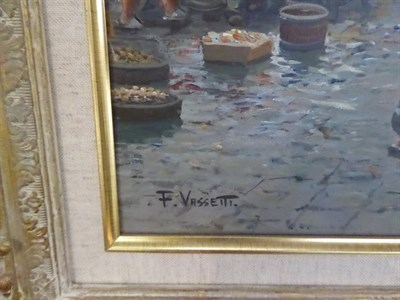 Lot 1047 - F Vasetti (20th century) ''Vita marineresca sealife'' Signed and inscribed verso, oil on board,...
