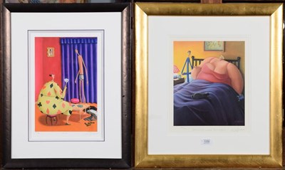 Lot 1059 - Sarah Jane Szikara, ''Chocolate What Chocolate'', signed print; together with another by the...