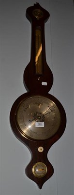 Lot 1234 - A 19th century mahogany wheel barometer