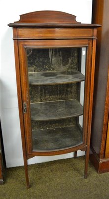 Lot 1235 - A bow fronted Edwardian mahogany display cabinet, 58cm by 42cm by 138cm
