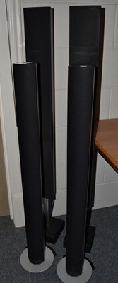 Lot 1265 - Two pairs of Bang & Olufsen speakers, tallest 132cm