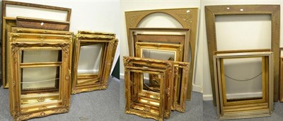 Lot 1342 - A large quantity of 20th century gilt frames, varies sizes and designs
