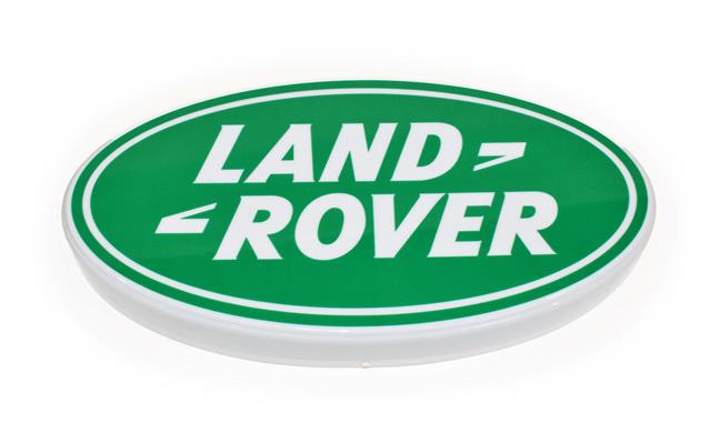 Lot 20 - An Illuminated Car Display Sign: Land-Rover, with low voltage transformer, 58cm diameter