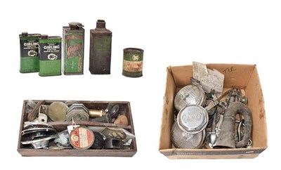 Lot 39 - ~ A Collection of Auto Jumble, to include chrome items, including a pair of Marchal spot lamps,...