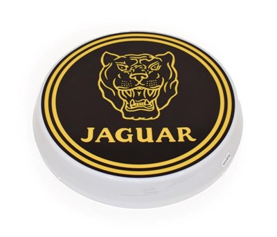 Lot 40 - An Illuminated Car Display Sign: Jaguar, with low voltage transformer, 43cm diameter