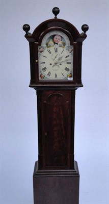 Lot 1448 - A Mahogany Eight Day Longcase Clock, signed John Rickard, Exeter, circa 1830, arched pediment...