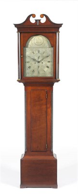 Lot 1449 - A Mahogany Eight Day Longcase Clock, signed John Watt, Irvine, circa 1820, with swan neck pediment