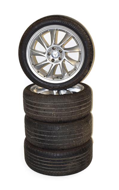 Lot 88 - A Set of Four Mercedes-Benz 19'' Alloy Wheels, fitted with 285/35 ZR19 road-legal tyres