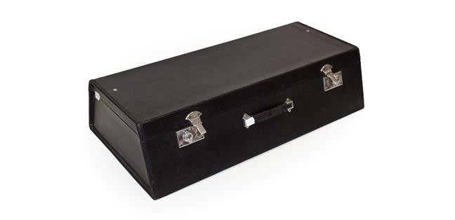 Lot 94 - A Car Travel Case, suitable for a 1930/40 motor car, with hinged lid and chromed fastening...