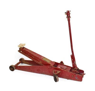 Lot 103 - Laycock of Sheffield: A 1950/60 Heavy Duty Trolley Jack, suitable for vintage buses or lorries,...