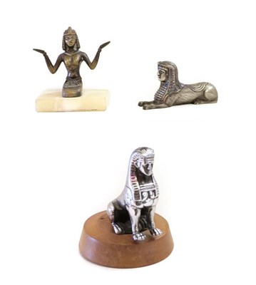 Lot 139 - Armstrong Siddeley: A 1930's Zinc Diecast and Chrome Plated Car Mascot, as a sphinx, 10cm long;...