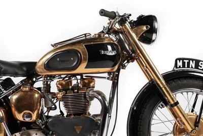 Lot 226 - ~ 1949 Triumph T100 650cc Gold-Plated Motorcycle Registration number: MTN 979 Date of first...