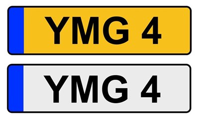 Lot 259 - ~ Cherished Registration Number YMG 4, with retention certificate issued 15 07 2016, expiring 25 07