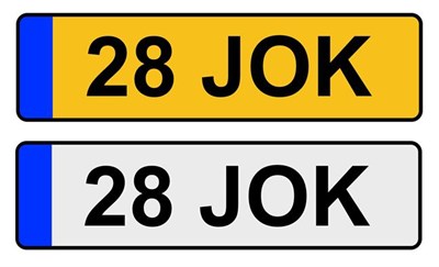 Lot 261 - ~ Cherished Registration Number 28 JOK, with retention certificate issued 20 05 2016, expiring...